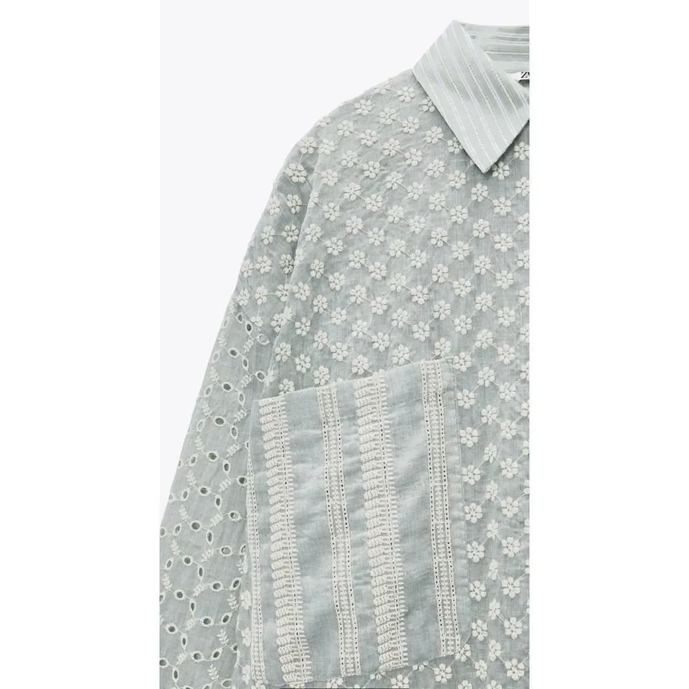 ZARA
Embroidered shirt dress New - Picture 3 of 11